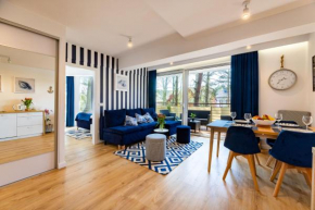 Apartament 21B Niebieskie Apartamenty Poddąbie z basenem krytym, odkrytym, salą zabaw, animacjami, Poddąbie